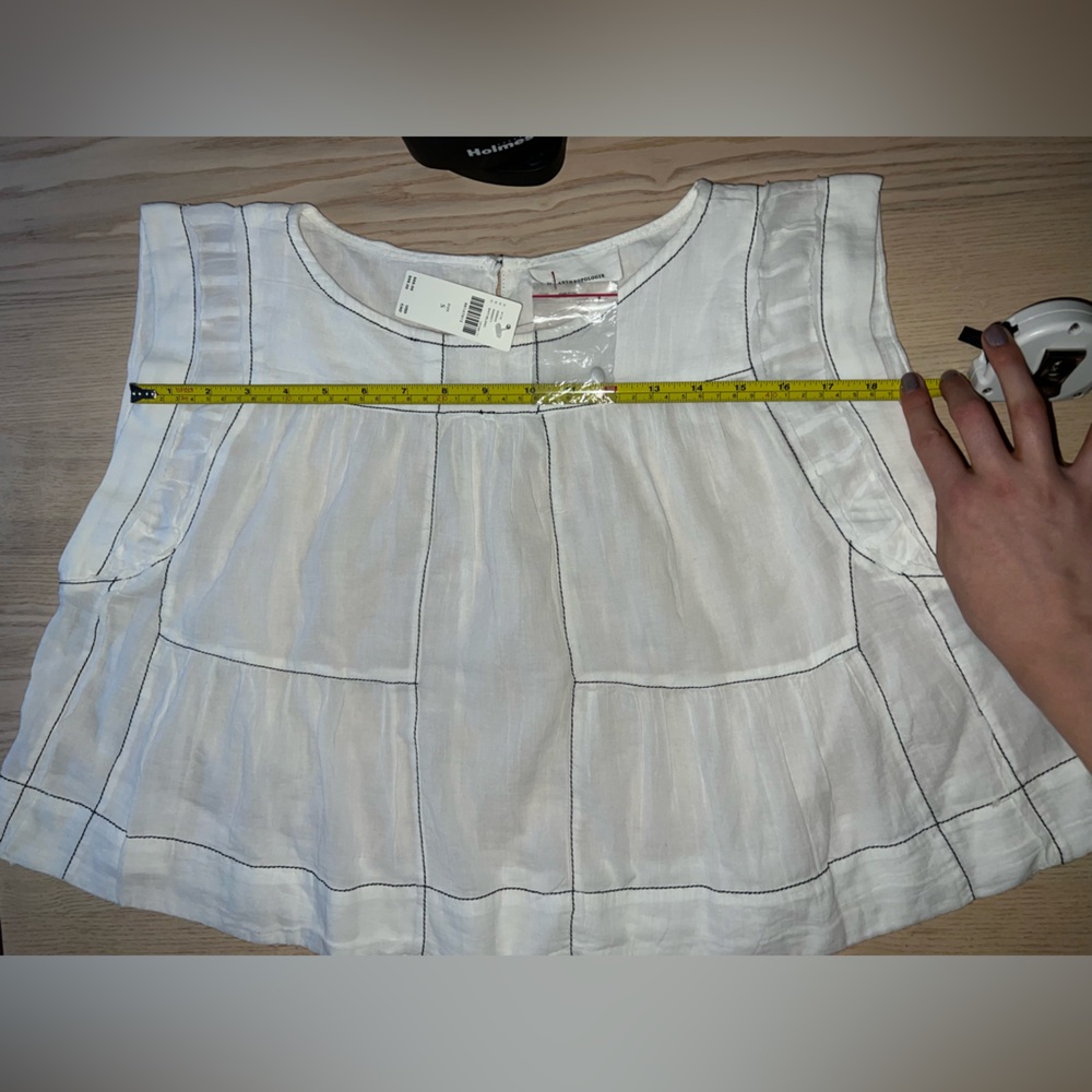 Anthropologie Cream Blouse - Picture 10 of 12